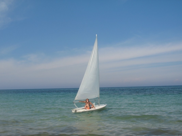  En un barco en compañía 